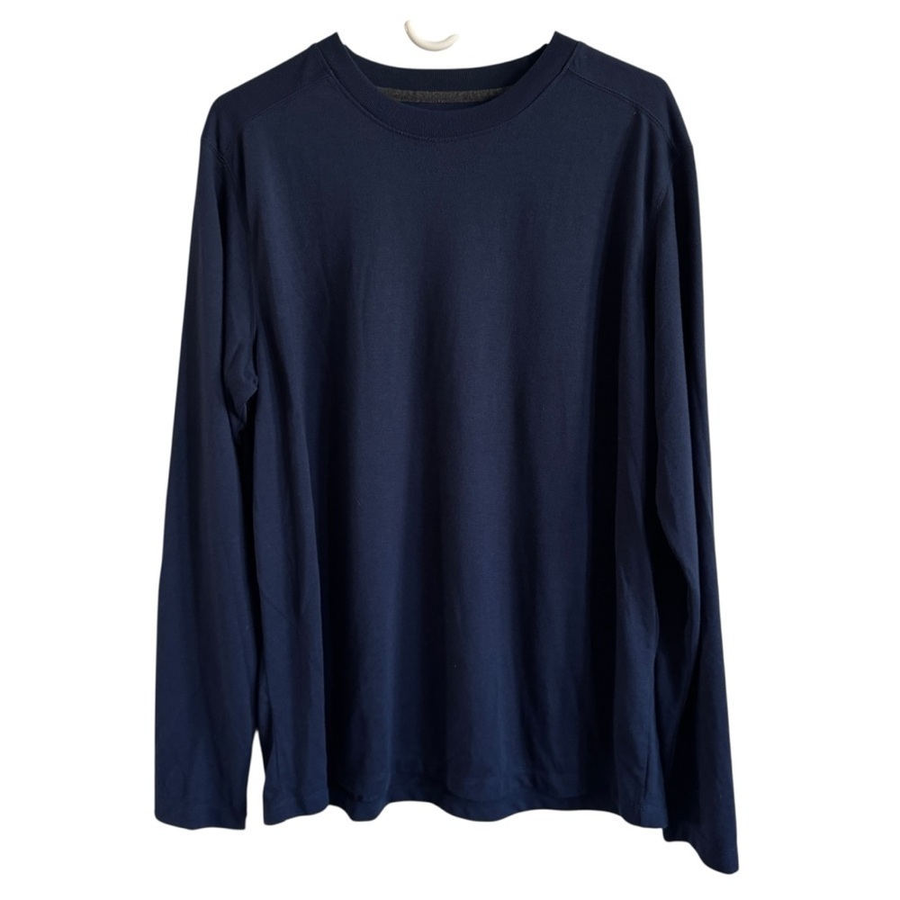 REI Men's Long Sleeve Navy Tee, Size L
